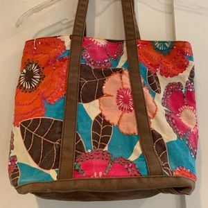 Rare, unique Janeville sequined tote